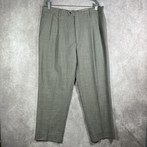 Jos A Bank Dress Pants Mens 38 Long‎ Wool Executive Collection Pleated Classic